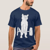 T-shirt Remise en forme de chat (Devant)