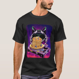 T-shirt Remix Space Cat DJ pancake Remix pour galaxie de c