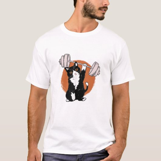 T-shirt Remonteur de poids de chats (Devant)