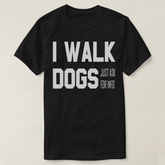 T-shirt Remorquage officiel du marcheur de chiens (Design devant)