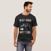 T-shirt Remorque de camion 18 Wheeler Smoke Matters (Devant entier)