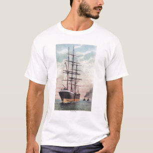 T-shirt Remorqueurs remorquant un bateau à la mer