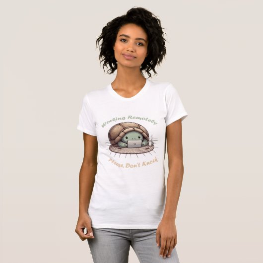 T-shirt Remote Work Turtle (Devant entier)