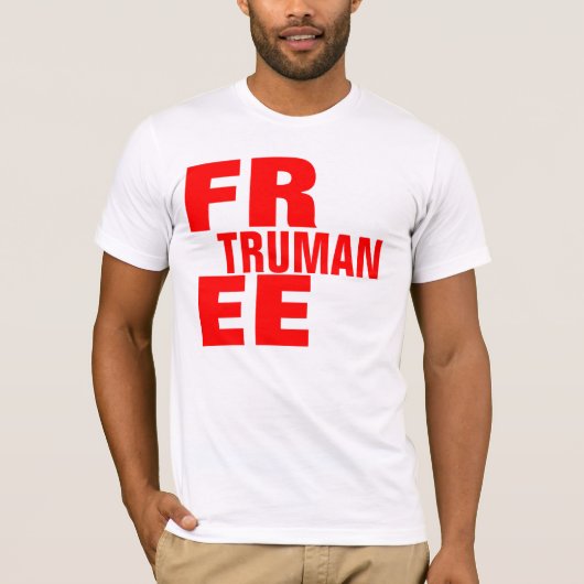 T-shirt Remplaçant libre de Truman - customisé (Devant)