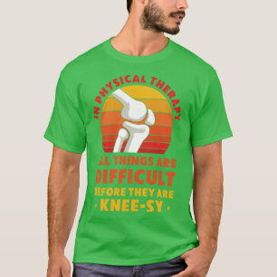 T-shirt Remplacement du genou Thérapie physique Récupérati