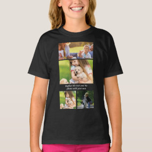 T-shirt Remplacez le texte et les photos par le vôtre