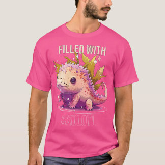 T-shirt Rempli Avec Axolotl Mexicain Walking Poisson Salam
