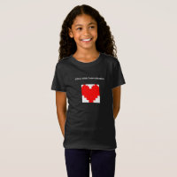 Rempli de chemise d'art de fan de coeur de