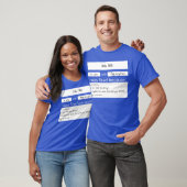 T-shirt Remplir personnalisable les flux vierges vidés (Unisexe)