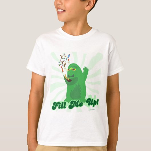 T-shirt Remplissez-moi Funny Halloween Monster Art (Devant)
