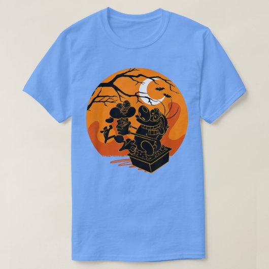T-shirt Ren et Halloween raide Haunted Sunset Hug (Design devant)