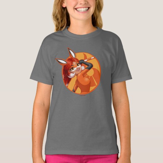 T-shirt Rena Rouge Orange Badge (Devant)