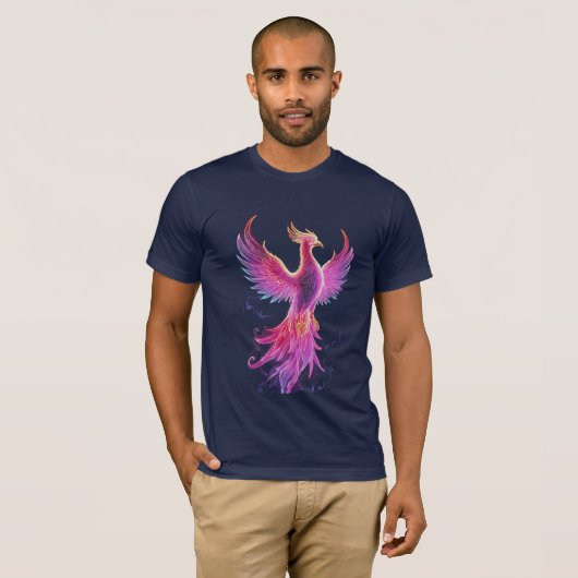 T-shirt Renaissance Mythique du Phénix Flamme Éternelle Ar (Devant entier)