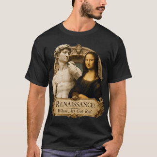 T-shirt Renaissance Quand l'Art est devenu Réel Michelange
