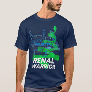 T-shirt Renal Warrior CKD Tee - shirt de soutien à la dial