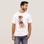 T-shirt Renard à la natation avec maillot de bain (Devant entier)