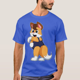 T-shirt Renard à la natation avec maillot de bain