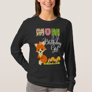 T-shirt Renard Anniversaire Maman De L'Anniversaire Fille