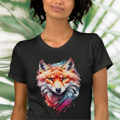 T-shirt Renard aquarelle