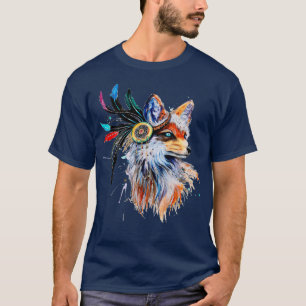 T-shirt Renard aquarelle