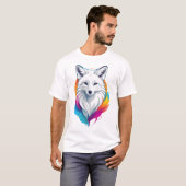 T-shirt Renard Arctique (Devant entier)