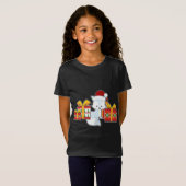 T-Shirt Renard arctique avec Santa Hat - Joli Noël Arctiqu (Devant entier)