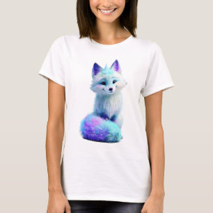T-shirt Renard Arctique de la Galaxie Céleste Femmes