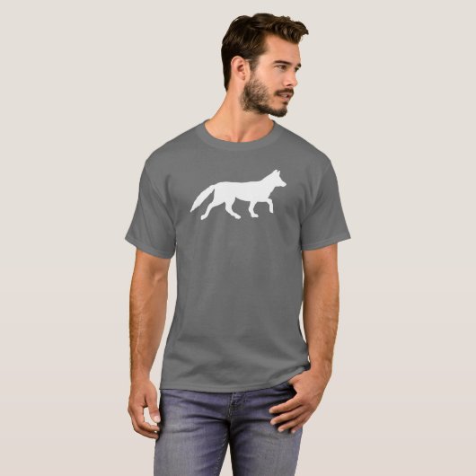 T-shirt Renard Argent (Devant entier)