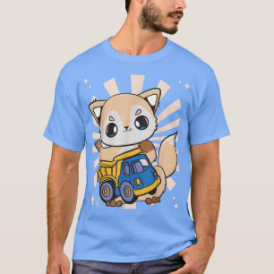 T-shirt Renard Avec Camion Pour Camions Et Ventilateurs De