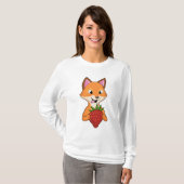 T-shirt Renard avec fraise (Devant entier)