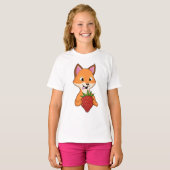 T-shirt Renard avec fraise (Devant entier)