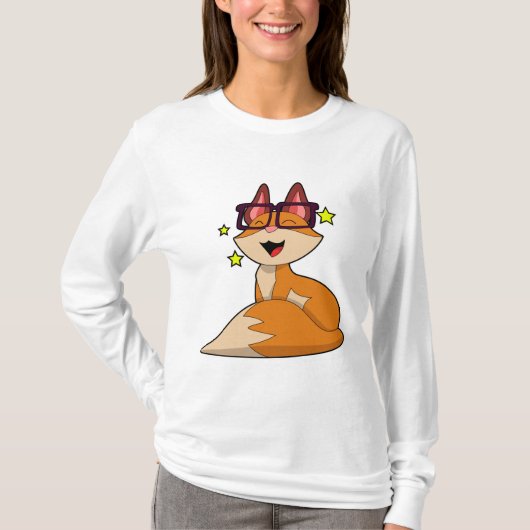 T-shirt Renard avec lunettes (Devant)