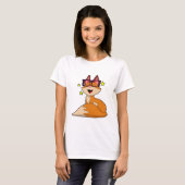 T-shirt Renard avec lunettes (Devant entier)