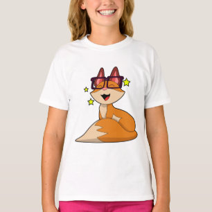 T-shirt Renard avec lunettes