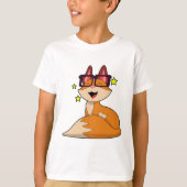 T-shirt Renard avec lunettes (Devant)