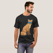 T-shirt Renard avec lunettes de soleil (Devant entier)