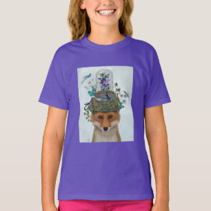 T-shirt Renard avec papillon Bell Jar