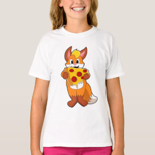 T-shirt Renard avec pizza