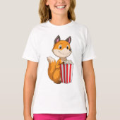 T-shirt Renard avec Popcorn (Devant)