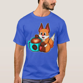 T-shirt Renard avec tasse de café 2