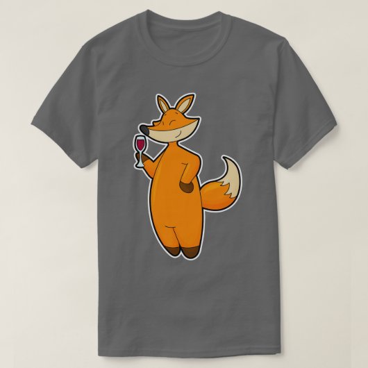 T-shirt Renard avec Vin (Design devant)