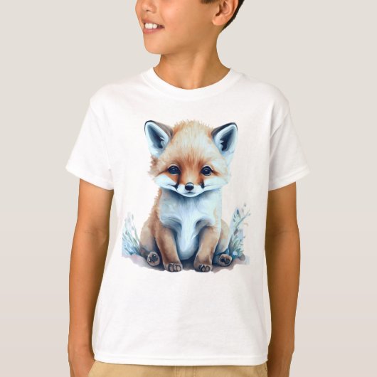 T-shirt Renard bébé adorable (Devant)