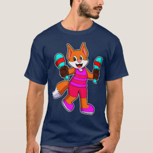 T-shirt Renard chanteur avec microphone 2