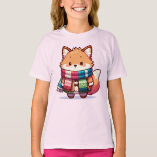 T-shirt Renard Choupinet en Hiver