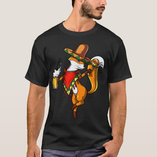 T-shirt Renard Cinco de Mayo (Devant)