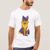 T-shirt Renard coloré (Devant)