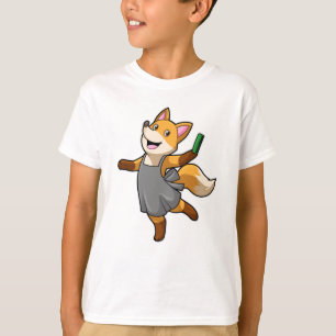 T-shirt Renard comme coiffeur avec ciseaux