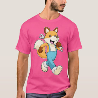 T-shirt Renard comme mécanique avec clé