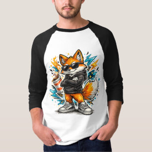 T-Shirt Renard Cool Street   Renard Graffiti Urbai