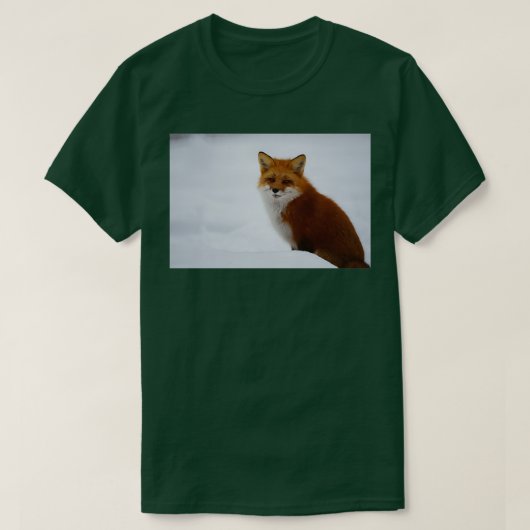 T-shirt Renard dans la neige 2 (Design devant)